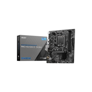 MSI : PRO H610M-S DDR4 Support Intel® Core™ 14th/ 13th/ 12th Gen Processors, Intel® Pentium® Gold and Celeron® Processors