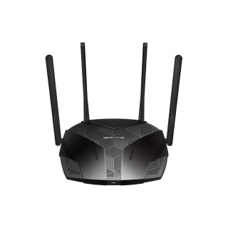 MERCUSYS : AX3000 Dual-Band Wi-Fi 6 Router 4× Fixed External Antennas, 3× Gigabit LAN Ports, 1× Gigabit WAN Port, 1024-QAM,...