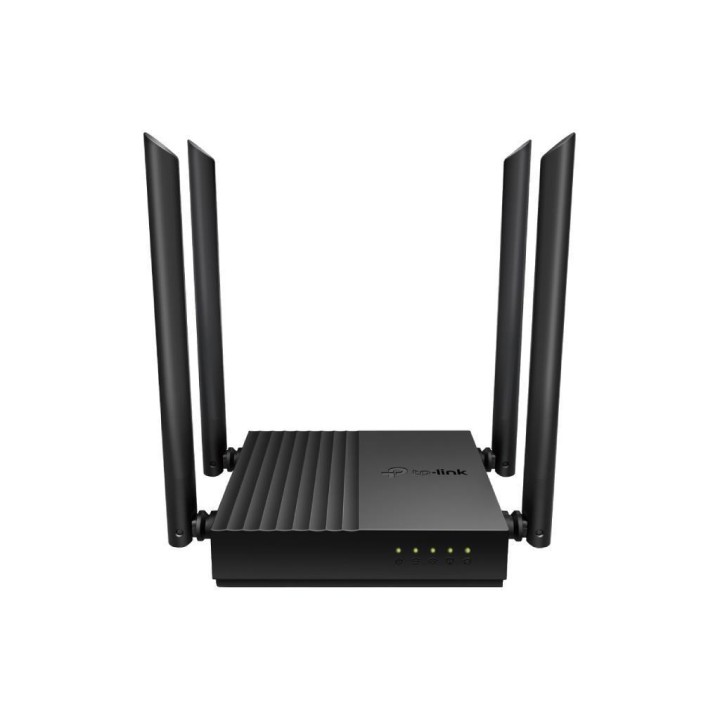 TPLINK : AC1200 Dual-Band Wi-Fi Router SPEED: 400 Mbps at 2.4 GHz + 867 Mbps at 5 GHz SPEC: 4× Antennas, 1× Gigabit WAN Port...