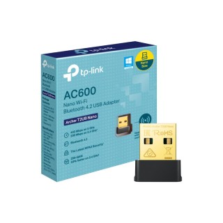 TPLINK : AC600 Nano Dual Band Wi-Fi Bluetooth 4.2 USB Adapter SPEED: 433 Mbps at 5 GHz + 200 Mbps at 2.4 GHz SPEC: USB 2.0 F...