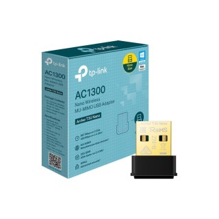TPLINK : AC1300 Nano Dual Band Wi-Fi USB Adapter SPEED: 867 Mbps at 5 GHz + 400 Mbps at 2.4 GHz SPEC: USB 2.0 FEATURE: MU-MI...