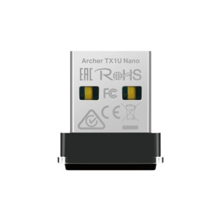 TPLINK : AX300 Nano Wi-Fi 6 USB Adapter SPEED: 287 Mbps at 2.4 GHz SPEC: Internal Antennas, USB 2.0 FEATURE: MU-MIMO, OFDMA