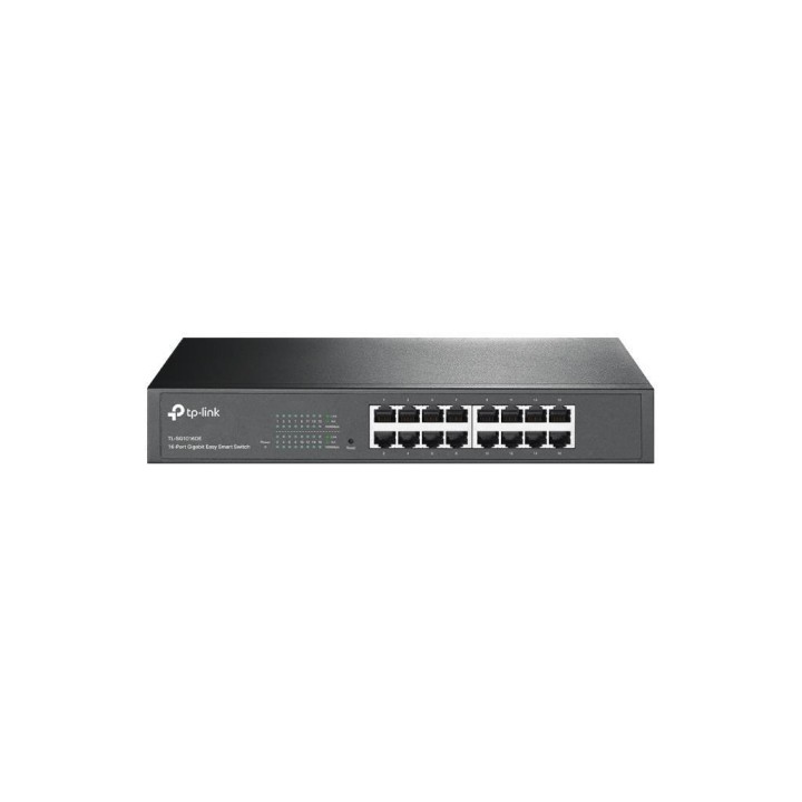 TPLINK : 16-Port Gigabit Easy Smart Switch, 16 10/100/1000Mbps RJ45 ports, MTU/Port/Tag-based VLAN, QoS, IGMP Snooping, 1U 1...