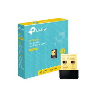 TPLINK : 150Mbps Wi-Fi USB Adapter SPEED: 150 Mbps at 2.4 GHz SPEC: USB 2.0 FEATURE: Nano Size