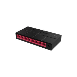 MERCUSYS : 8-Port 10/100/1,000 Mbps Desktop Switch, 8 10/100/1000M RJ45 ports, Plastic case