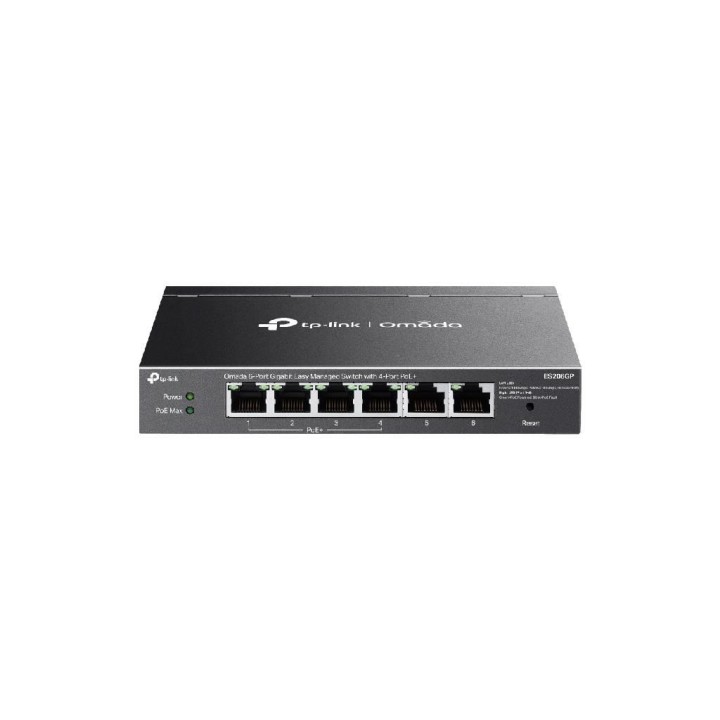 TPLINK : Omada 6-Port Gigabit Easy Managed Switch with 4-Port PoE+ PORT: 4× Gigabit PoE+ Ports, 2x Gigabit Non-PoE Ports SPE...