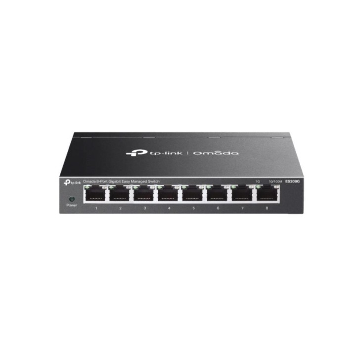 TPLINK : Omada 8-Port Gigabit Easy Managed Switch PORT: 8× Gigabit RJ45 Ports SPEC: Desktop Steel Case and Fanless FEATURE:...