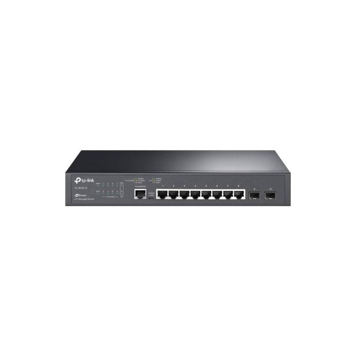 TPLINK : Omada 8-Port Gigabit L2+ Managed Switch with 2 SFP Slots PORT: 8× Gigabit RJ45 Ports, 2× Gigabit SFP Slots, RJ45/Mi...