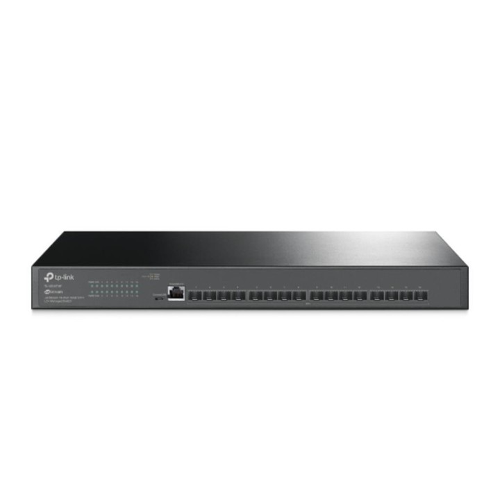 TPLINK : Omada 16-Port 10GE SFP+ L2+ Managed Switch PORT: 16× 10G SFP+ Slots, RJ45/Micro-USB Console Port SPEC: 1U 19-inch R...