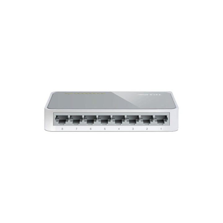 TPLINK : 8-port 10/100M mini Desktop Switch, 8 10/100M RJ45 ports, Plastic case