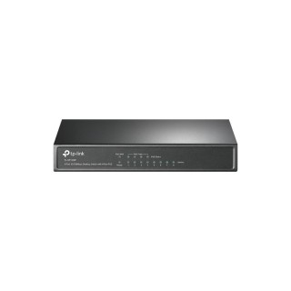 TPLINK : 8-port 10/100Mbps Desktop PoE Switch, 8 10/100Mbps RJ45 ports including 4 PoE ports, 57W PoE Power supply, steel ca...