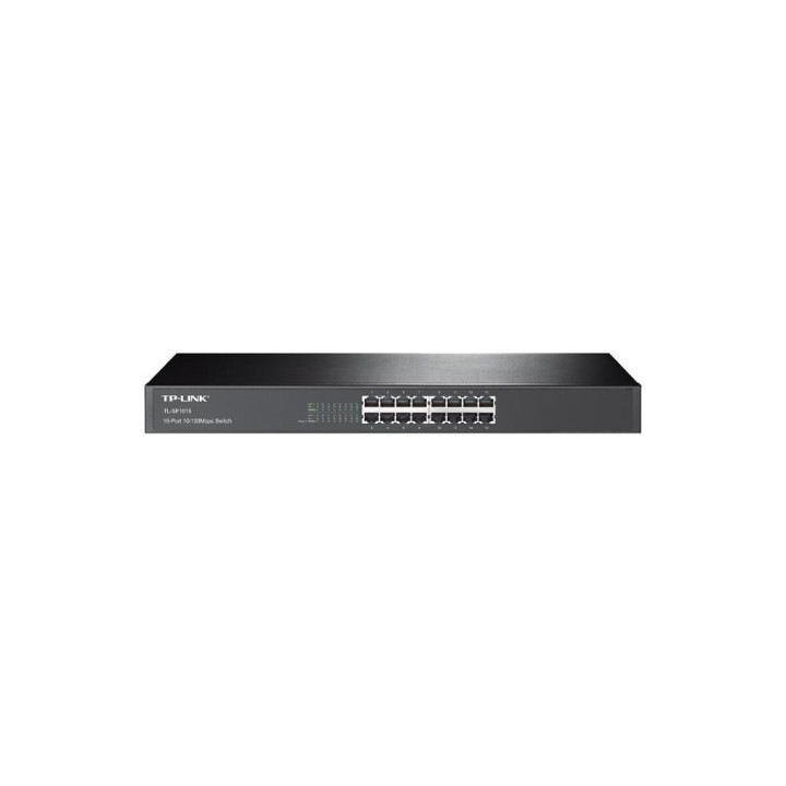 TPLINK : 16-Port 10/100 Mbps Switch PORT: 16× 10/100 Mbps RJ45 Ports SPEC: 1U 19-inch Rack-mountable Steel Case FEATURE: Plu...