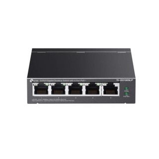 TPLINK : 5-Port Gigabit Desktop Switch with 4-Port PoE+ PORT: 4× Gigabit PoE+ Ports, 1× Gigabit Non-PoE Port SPEC: 802.3af/a...
