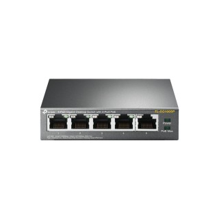 TPLINK : 5-Port Gigabit Desktop Switch with 4-Port PoE+ PORT: 4× Gigabit PoE+ Ports, 1× Gigabit Non-PoE Port SPEC: 802.3af/a...