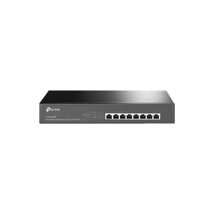 TPLINK : 8-Port Gigabit Desktop/Rackmount Switch with 8-Port PoE+ PORT: 8× Gigabit PoE+ Ports SPEC: 802.3at/af, 153 W PoE Po...