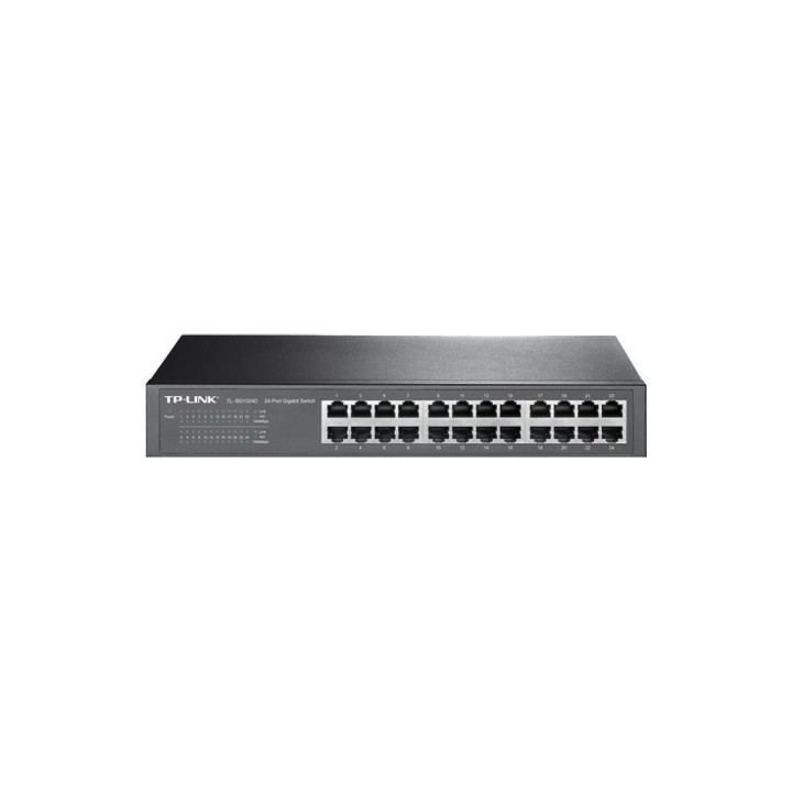 TPLINK : 24-Port Gigabit Switch PORT: 24× Gigabit RJ45 Ports SPEC: 1U 13-inch Rack-mountable Steel Case FEATURE: Plug and Pl...