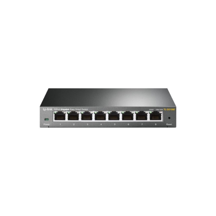 TPLINK : 8-Port Gigabit Easy Smart Switch PORT: 8× Gigabit RJ45 Ports SPEC: Desktop Steel Case FEATURE: MTU/Port/Tag-based V...