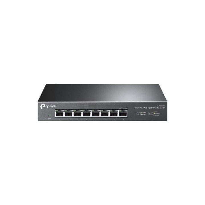 TPLINK : 8-Port 2.5G Multi-Gigabit Desktop Switch PORT: 8× 2.5G RJ45 Ports SPEC: Desktop Steel Case FEATURE: Plug and Play
