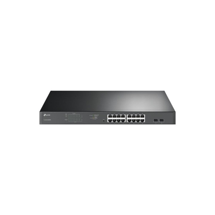 TPLINK : 18-Port Gigabit Easy Smart Switch with 16-Port PoE+ PORT: 16× Gigabit PoE+ Ports, 2× Gigabit Non-PoE Ports, 2× Comb...