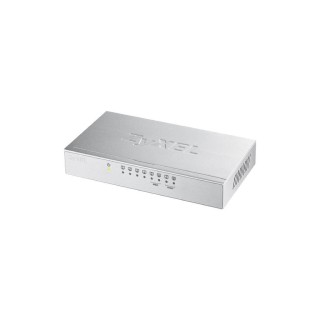 ZYXEL : 8-port GbE, Unmanaged Switch Metal Case, 3-Level QoS Port