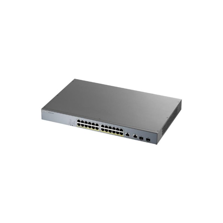 ZYXEL : 26-port - 24x1G + 2xCombo, Power budget 375W
