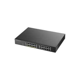ZYXEL : 24-port GbE Smart Managed PoE Switch, rackmount, 130 Watt (Max 12 ports)