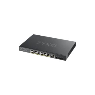 ZYXEL : 28 Port Smart Managed PoE Switch 24x1G + 4x1G Combo, 375 Watt PoE