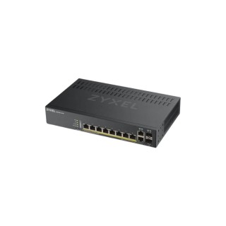 ZYXEL : 10 Port Smart Managed PoE Switch 8x1G + 2x1G Combo, 130 Watt PoE, fanless
