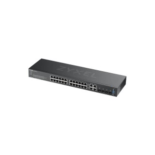 ZYXEL : 24 port GbE L2 Switch with 4 combo (SFP/RJ-45) GbE Uplink