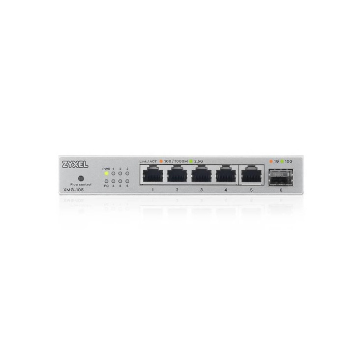 ZYXEL : Unmanaged Multi-Gigabit Switch, 5-port 100M/1G/2.5G + 1-port 10G SFP+