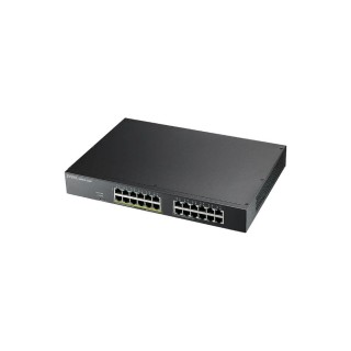 ZYXEL : 16-port 2.5GbE Smart Managed PoE Switch with 2 SFP+ Uplink, 802.3bt 180 Watt (Max 8 ports), Rack Mount, fanless (Sup...
