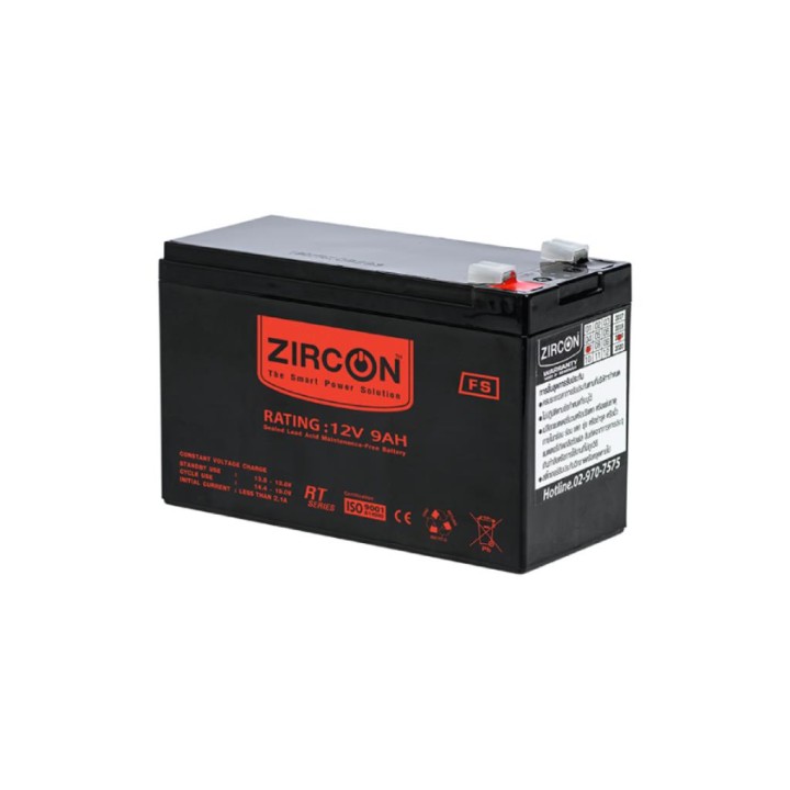 ZIRCON : Zirco ZC-Battery/ 12V/ 9.0AH