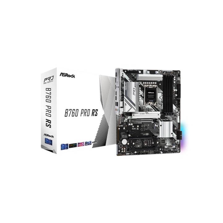 ASROCK : B760 Pro RS Supports 13th Gen & 12th Gen Intel® Core™ Processors (LGA1700), 4xDDR5 7200MHz (OC), 1xHDMI, 1xDisplayP...