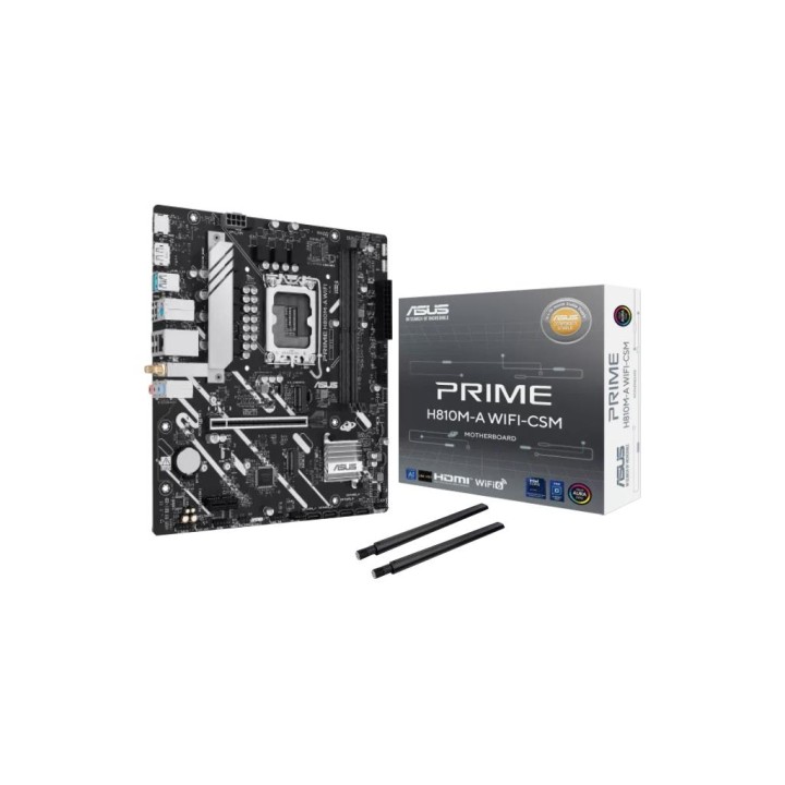 ASUS : Intel® H810 Chipset, Wi-Fi 6, Support Intel® Core™ Ultra Processors (Series 2) , LGA1851, 2 x DIMM slots, max. 128GB,...